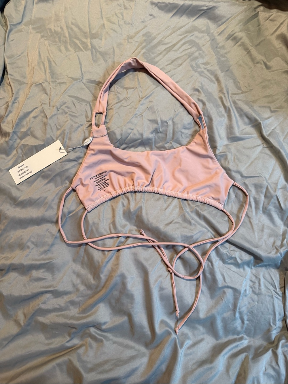Boutine LA Light Pink Halter Bikini Top